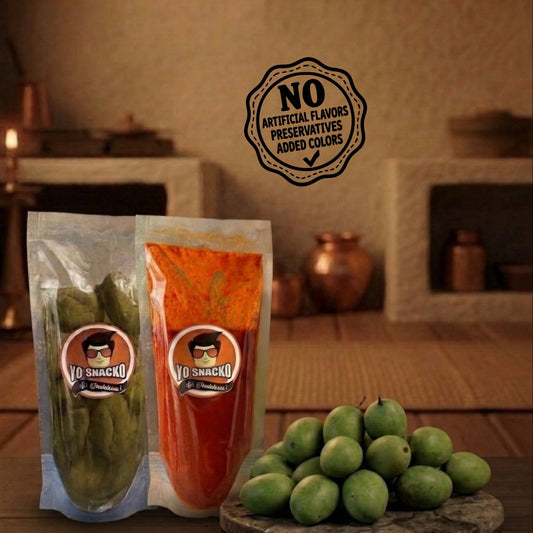 Pickle Combo Pack – Salted Mango + Tender Baby Mango (300g each)